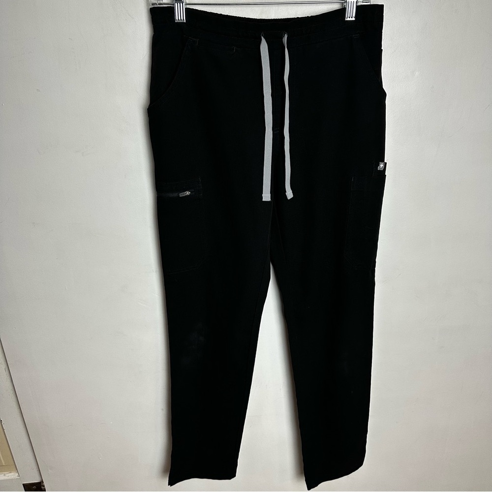 Figs Technical Collection Scrub Pants Women’s Size Small Black Pockets Nurse